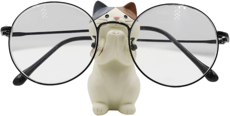 Suillty Cute Wooden Animal Glasses Holder Carving Sunglasses Eyeglass Display Stand Rack Home Office Desktop Decoration Gift for Kids - Image 1